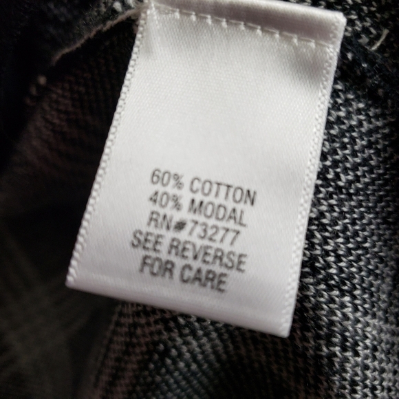 Croft and Barrow Open Front Black and White Cardigan Sz PM - Picture 6 of 6